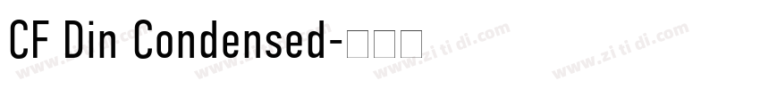 CF Din Condensed字体转换